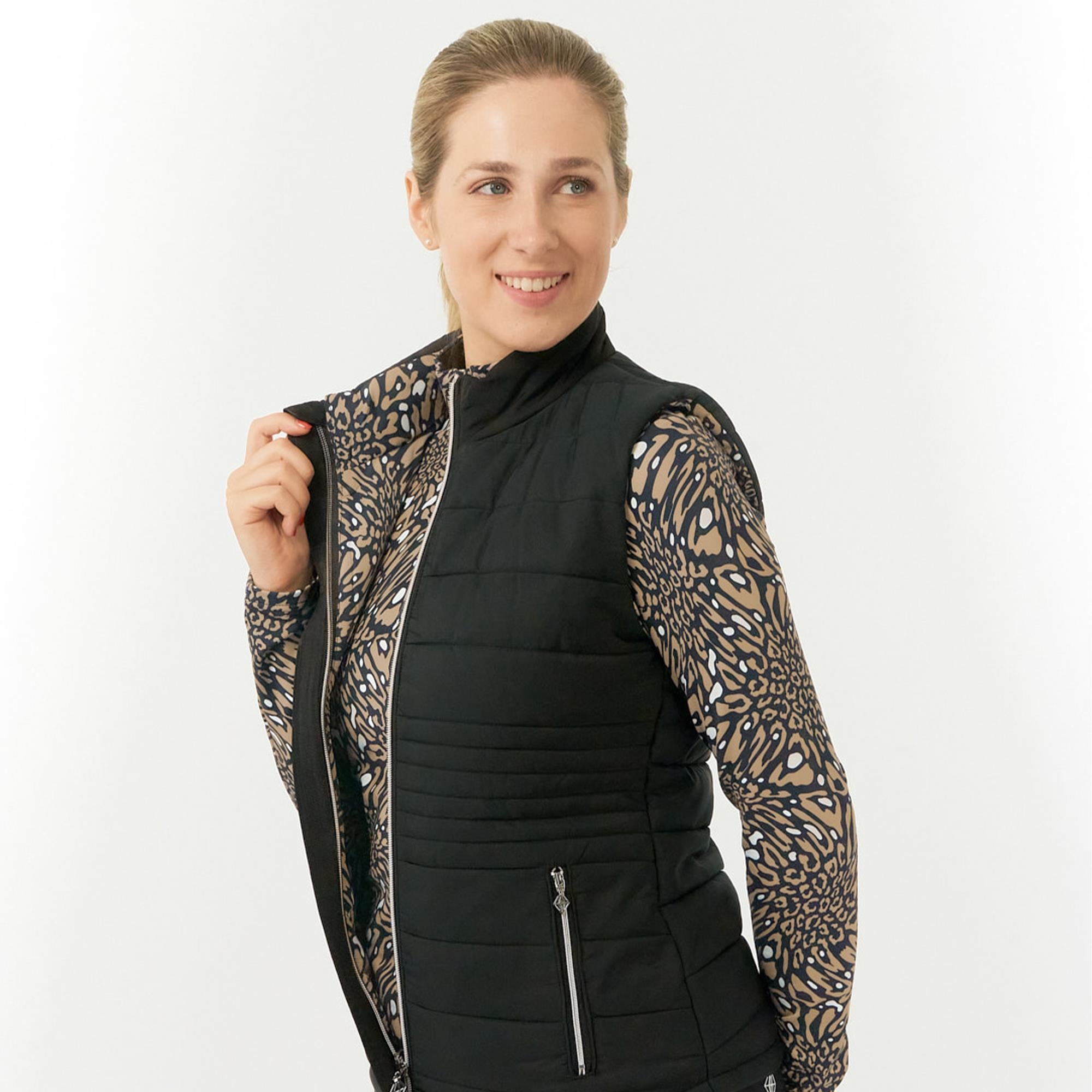 Pure Golf Eve Reversible Ladies Golf Gilet Wild Truffle